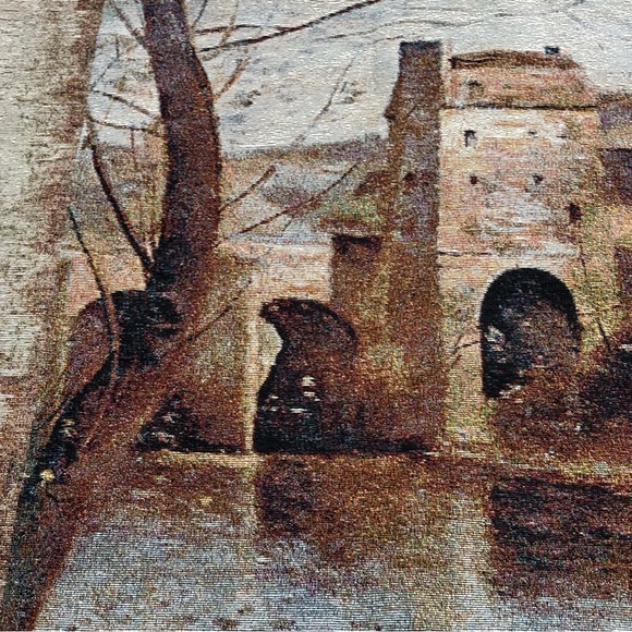 The Bridge Fine Art Tapestry “House In The Country” Wall Hanging 42.5”x 35.5” - Picture 2 of 12